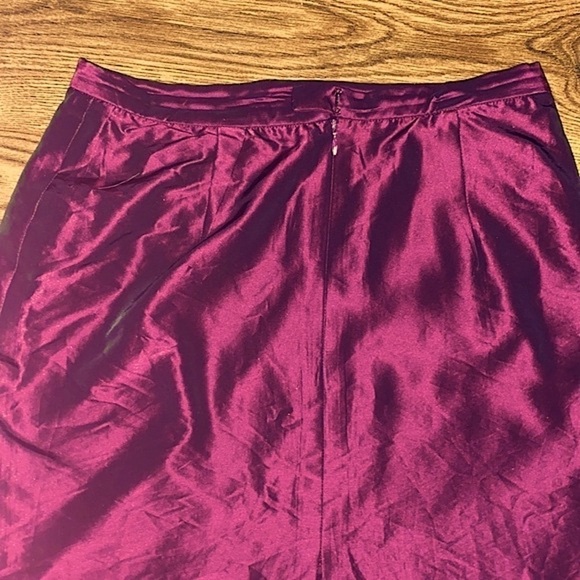 🌷 Michel Desjardins 🌷 2 Pc Set Sateen Ruffle Flare Jacket & Matching Skirt - Picture 10 of 13